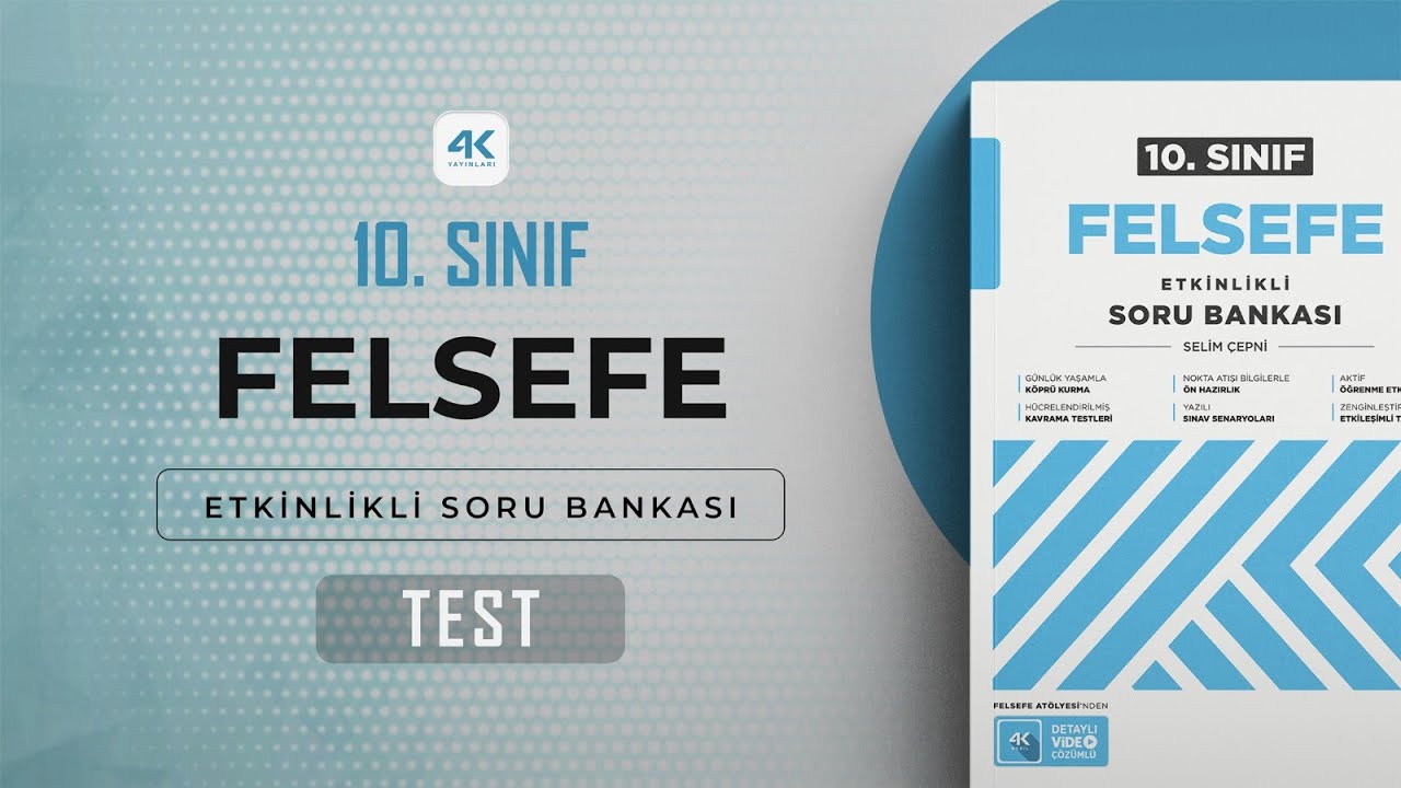 10. Sınıf Felsefe ESB Tema 08 TEST Soru Çözümleri
