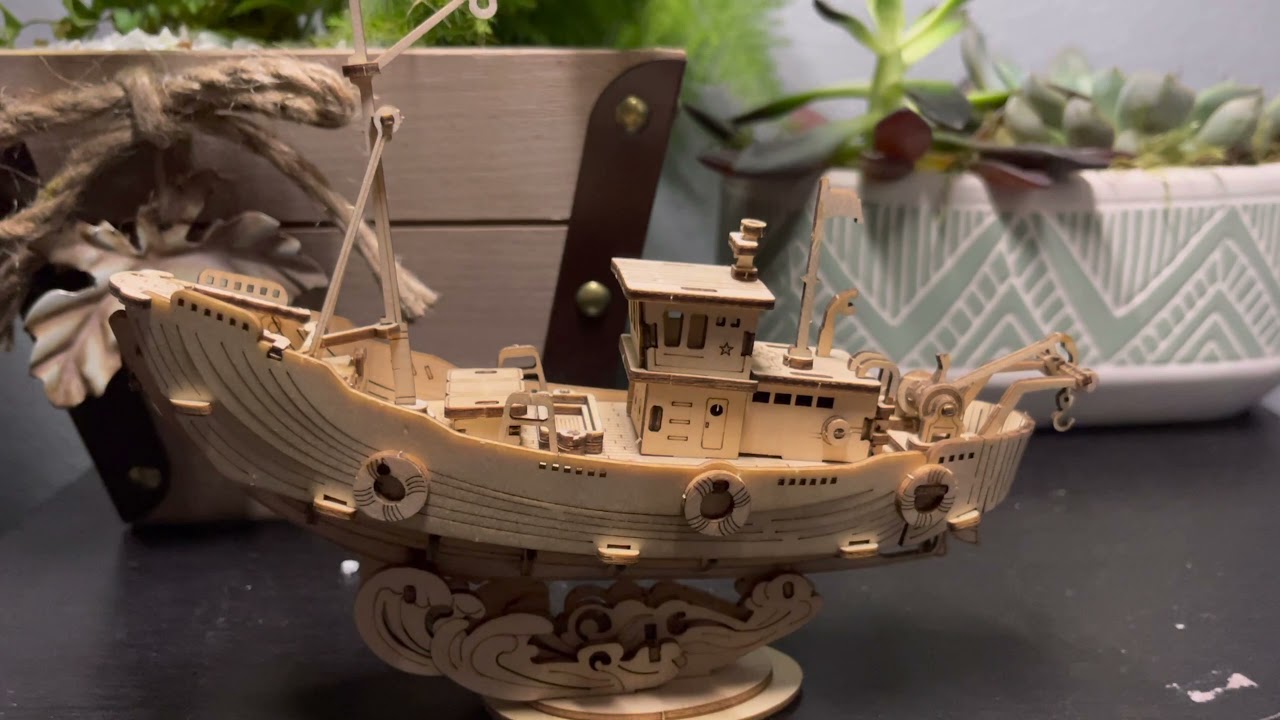 Rolife 3D Wooden Puzzle Craft Models  (Fishing Ship)