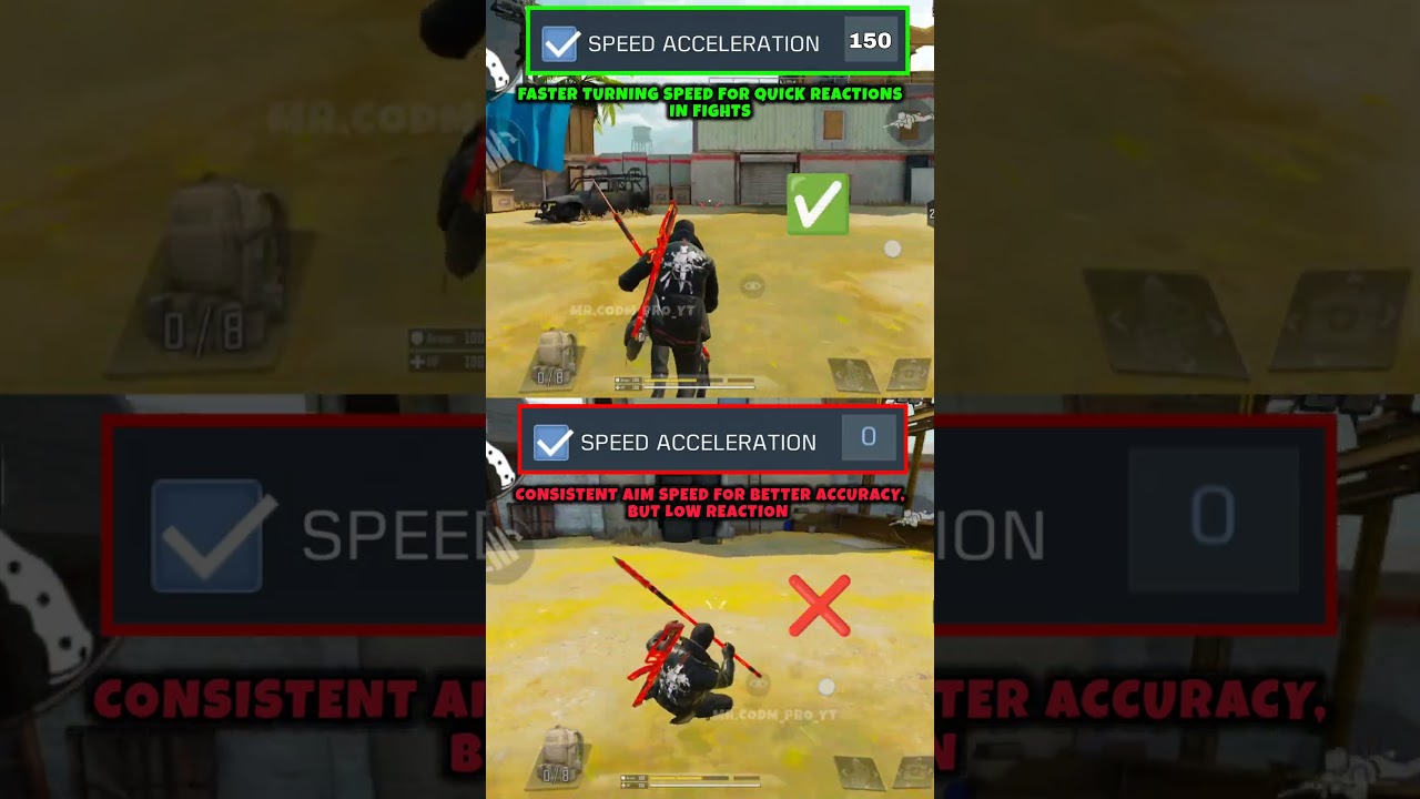 ✅ Best Speed Acceleration Setting in CODM BR🔥💯 Codmobile Tips and Tricks #shorts #codmbr #codmiphone