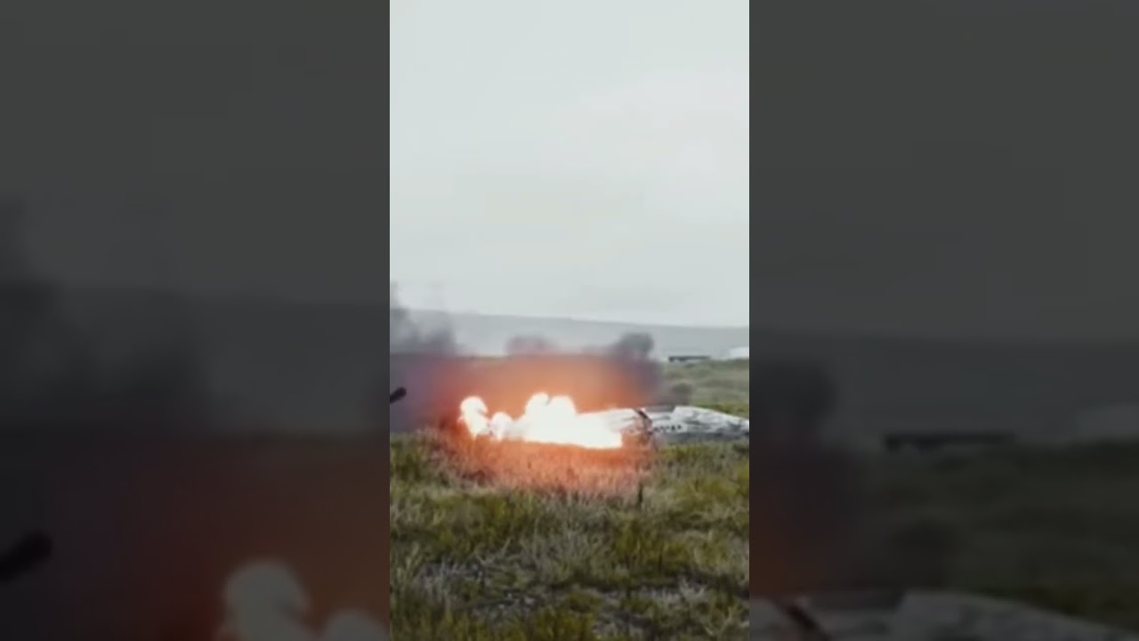 US-Bangla flight BS211 crash 12 March 2018 animation vs real
