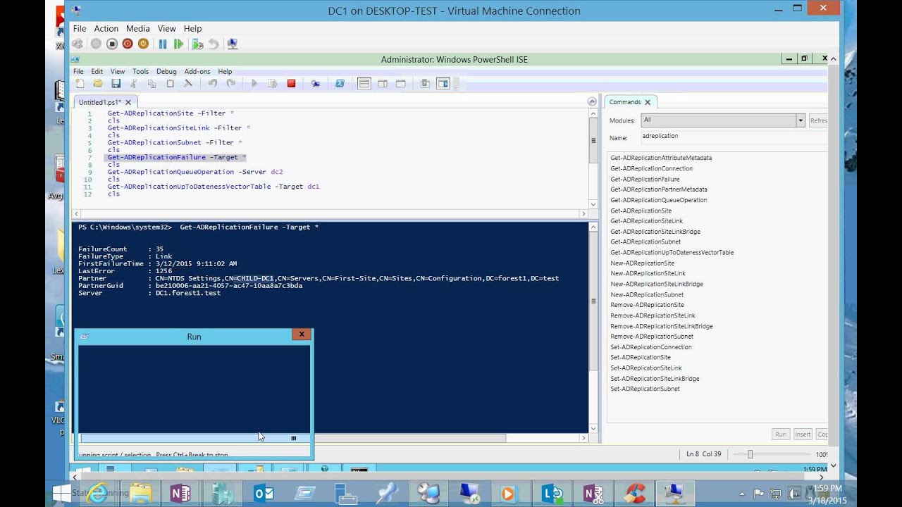 Monitoring AD infrastructure and replication - using Powershell - 1