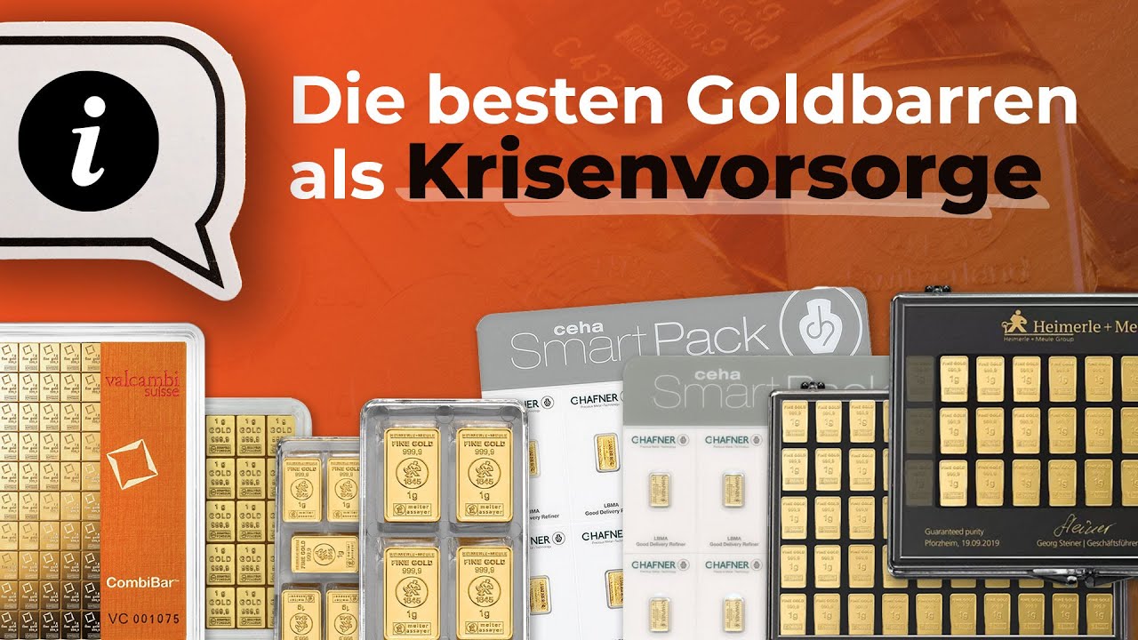 Die besten Goldbarren als Krisenvorsorge - so sind Sie bestens vorbereitet!