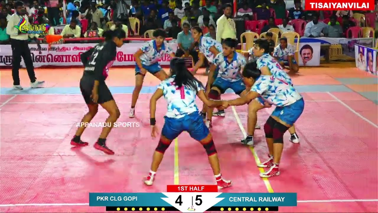 QF - PKR COLLEGE GOPI VS CENTRAL RAILWAY MUMBAI  \\ ALL INDIA MATCH TISAIYANVILAI @appanadu_Sports19