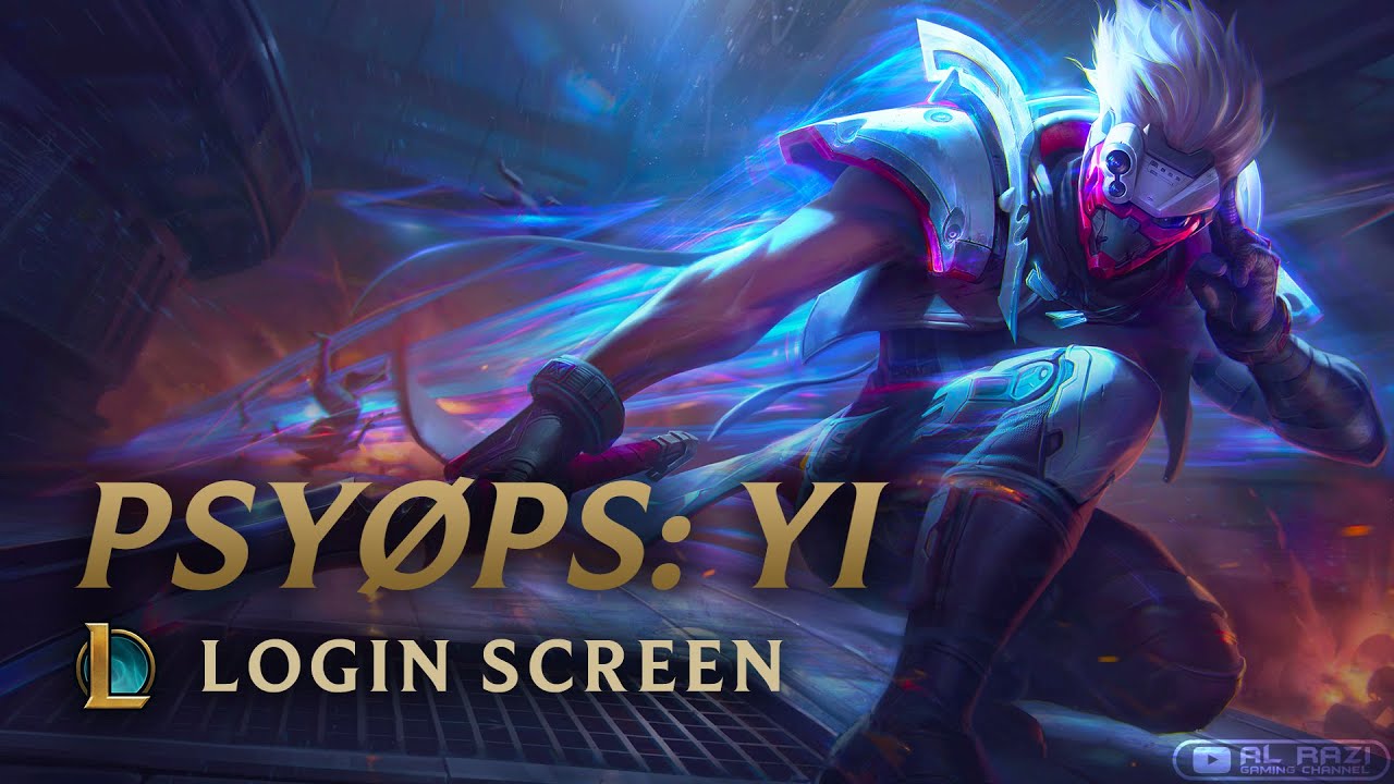 PsyOps: Master Yi | PsyOps 2020 | Login Screen | Animated 60fps - League of Legends