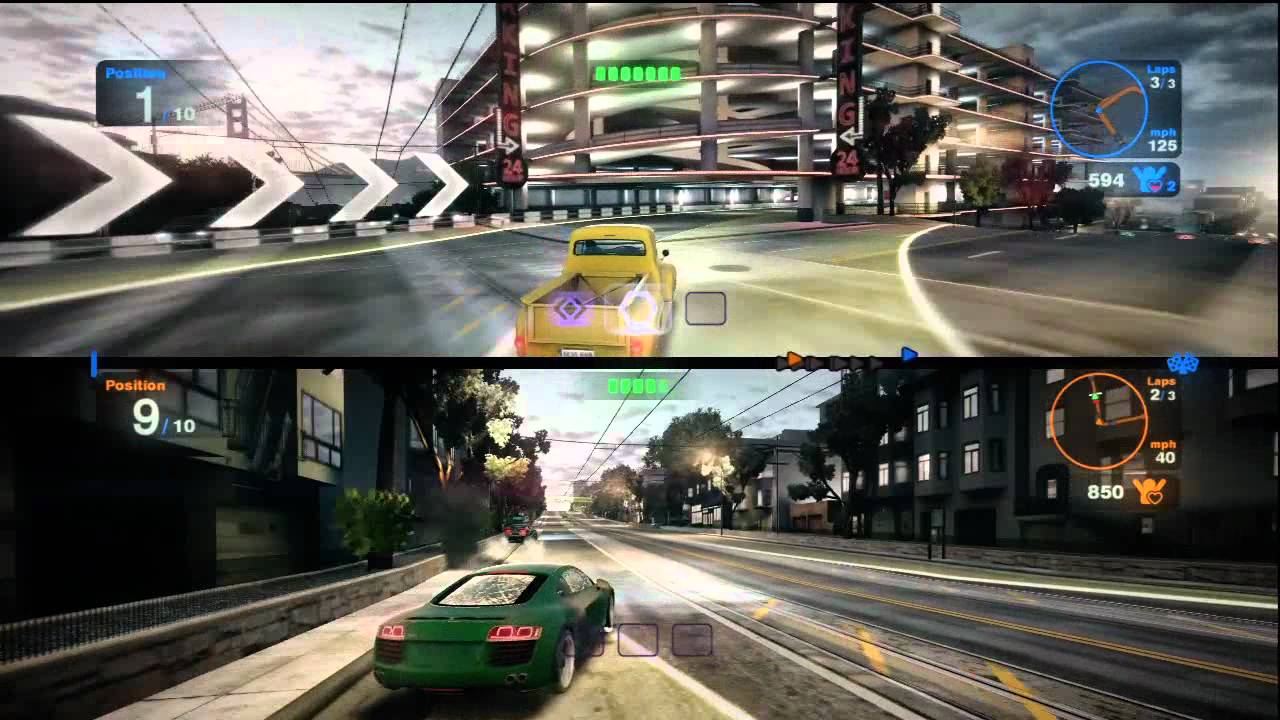 Blur - Splitscreen Race - SanFran Russian Hill