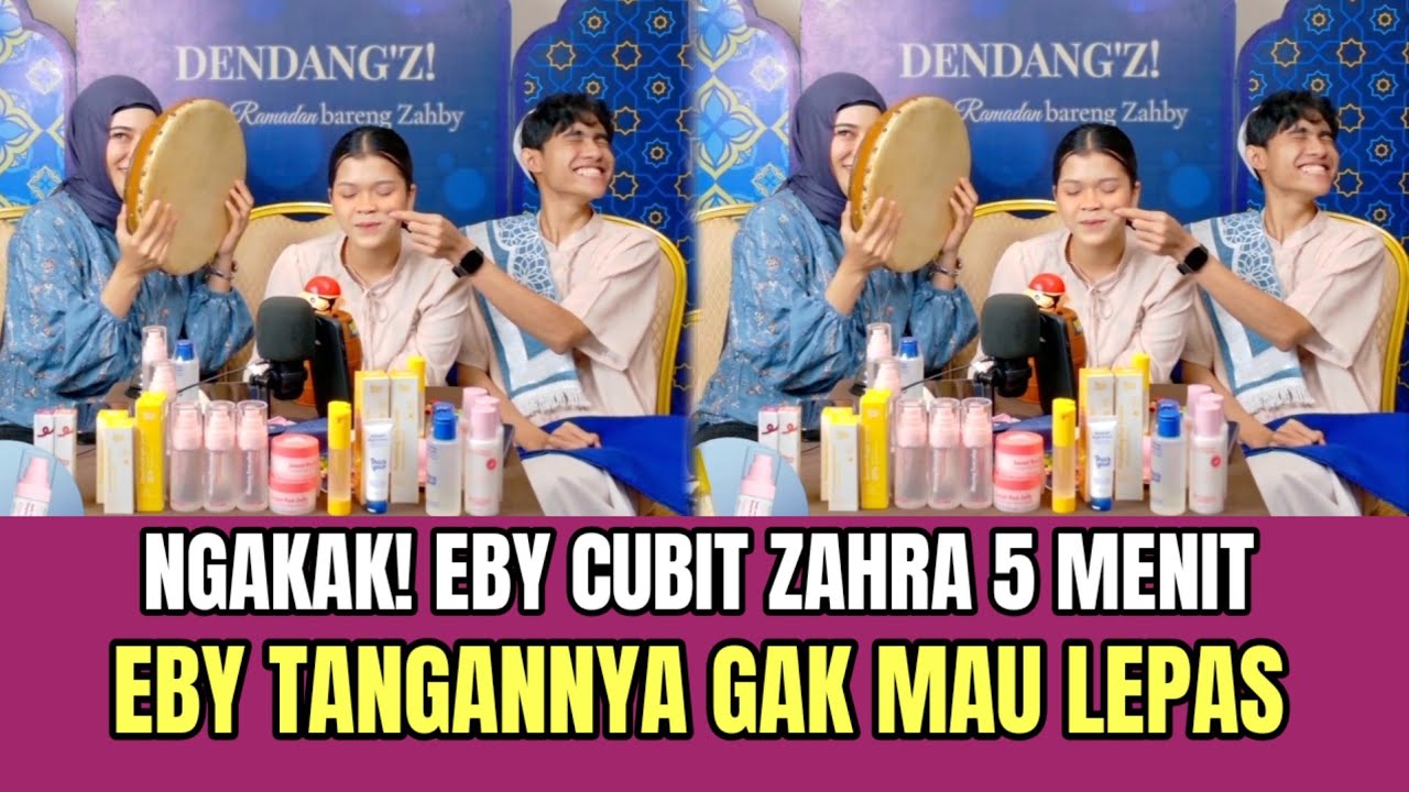 NGAKAK! Eby Cubit Zahra 5 Menit, Eby Tangannya Gak Mau Lepas!