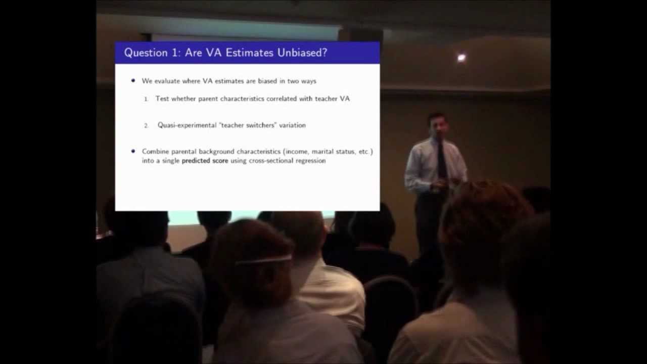 The long-term impacts of teachers - Professor Raj Chetty