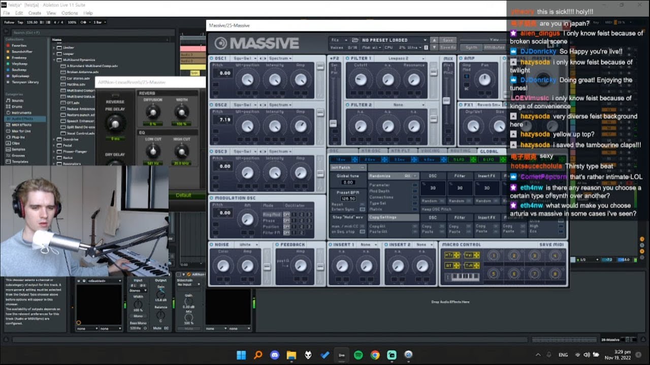 Tennyson (making dance music pt.4 2022.11.19) Twtich Stream
