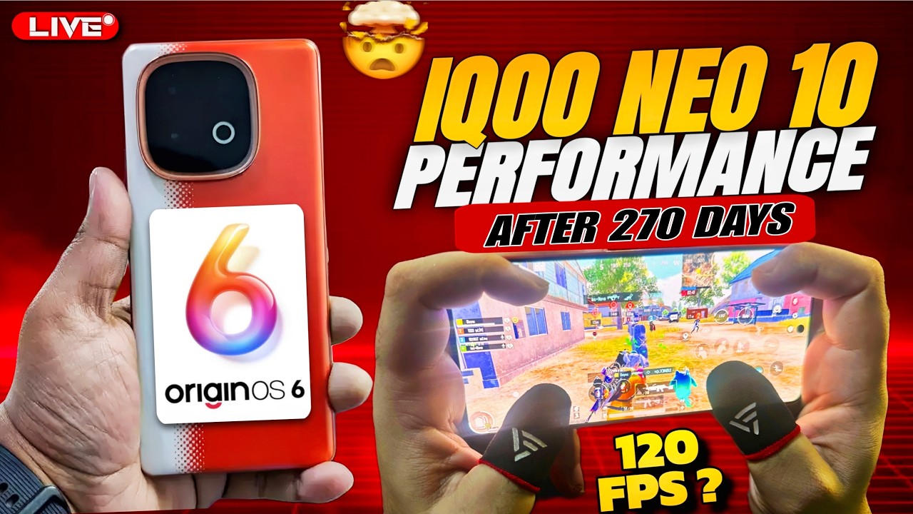 iQOO NEO 10 120 FPS PERFORMENCE TEST AFTER 4.2 UPDATE🔥| WITH HANDCAM😲#bgmilive #120fps #iqooneo10