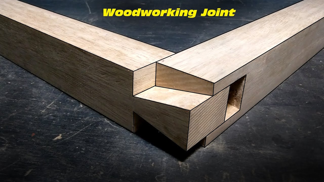 sambungan kayu siku saling Mengunci | Woodworking Joint