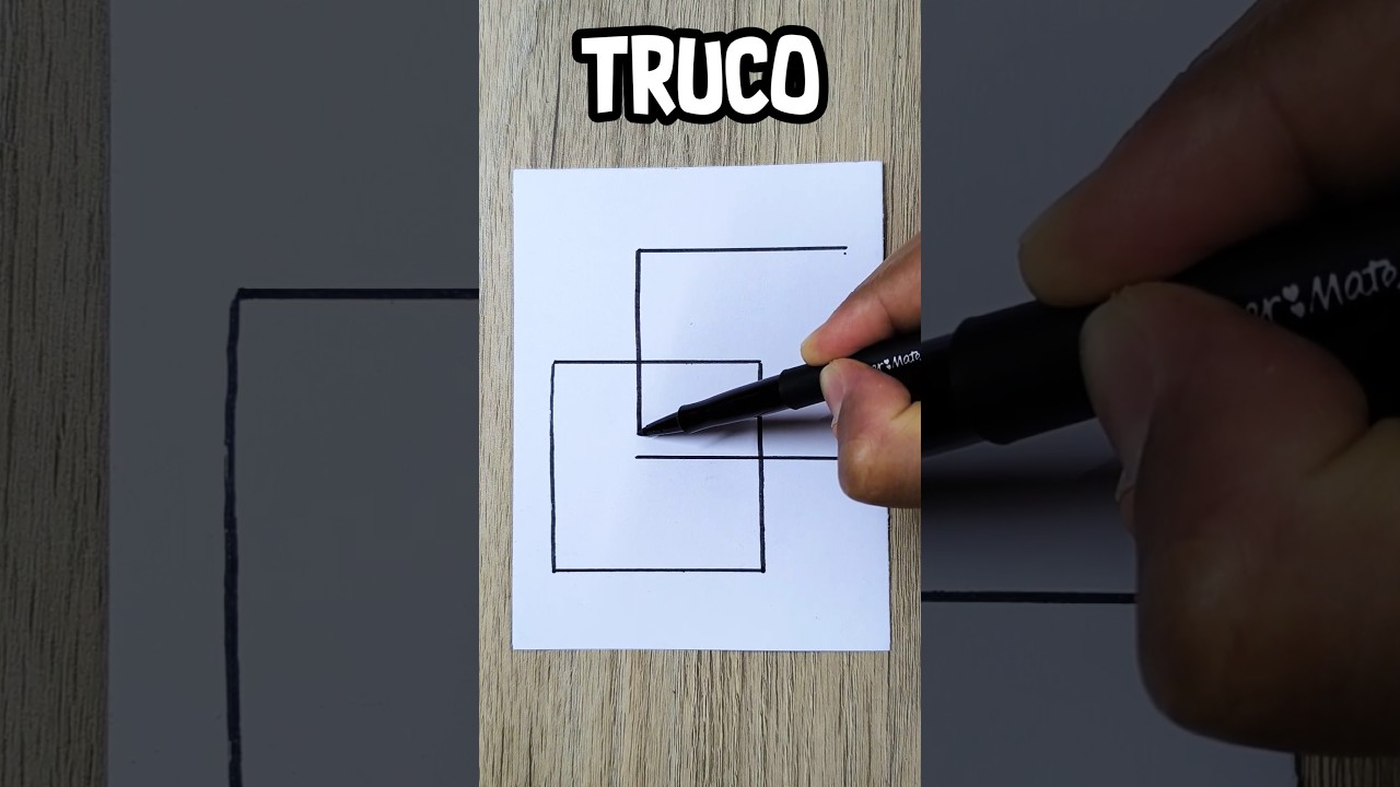TRUCO para Dibujar un CUBO 3D #arte
