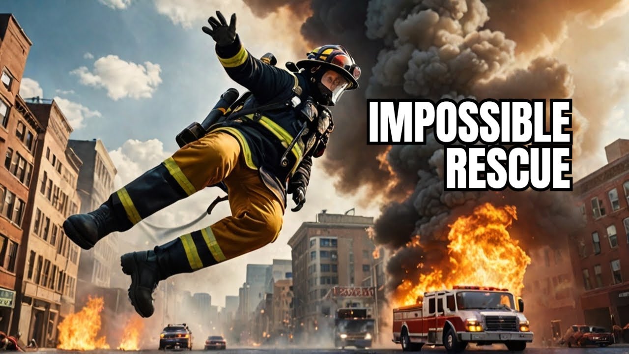 Brave Korean Firefighter Makes IMPOSSIBLE Jump to Save Child