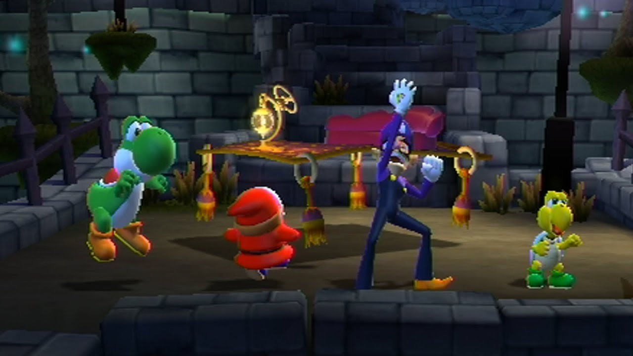 Mario Party 9 - Solo Mode #3 - Yoshi, Waluigi, Koopa vs Shy Guy - Boo's Horror Castle