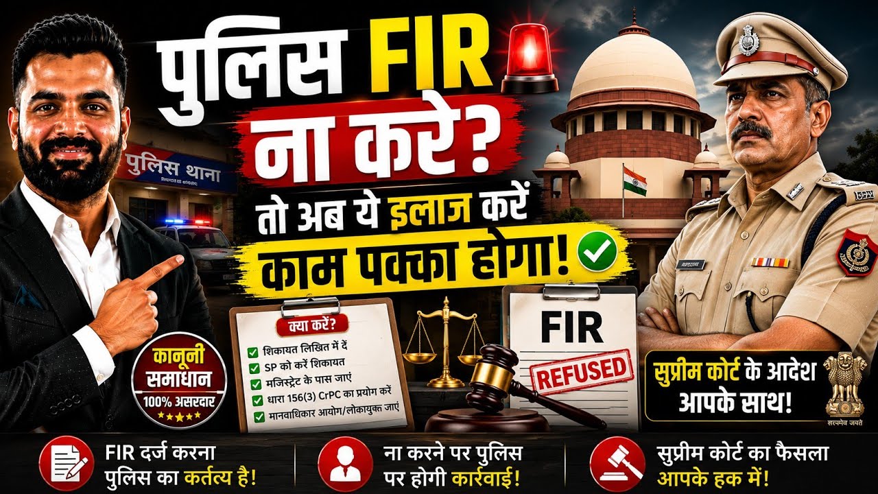 Police FIR Nahi Likh Rahi 😱🔥 Sirf Ye 5 Kaam Kare | FIR Na Ho To Kya Kare ?| FIR Refuse To Kya Kare ?