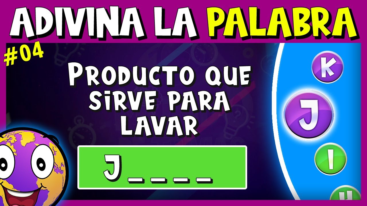 Adivina la palabra oculta - Juego de desafío mental #04 🧠 - Mundo de trivias