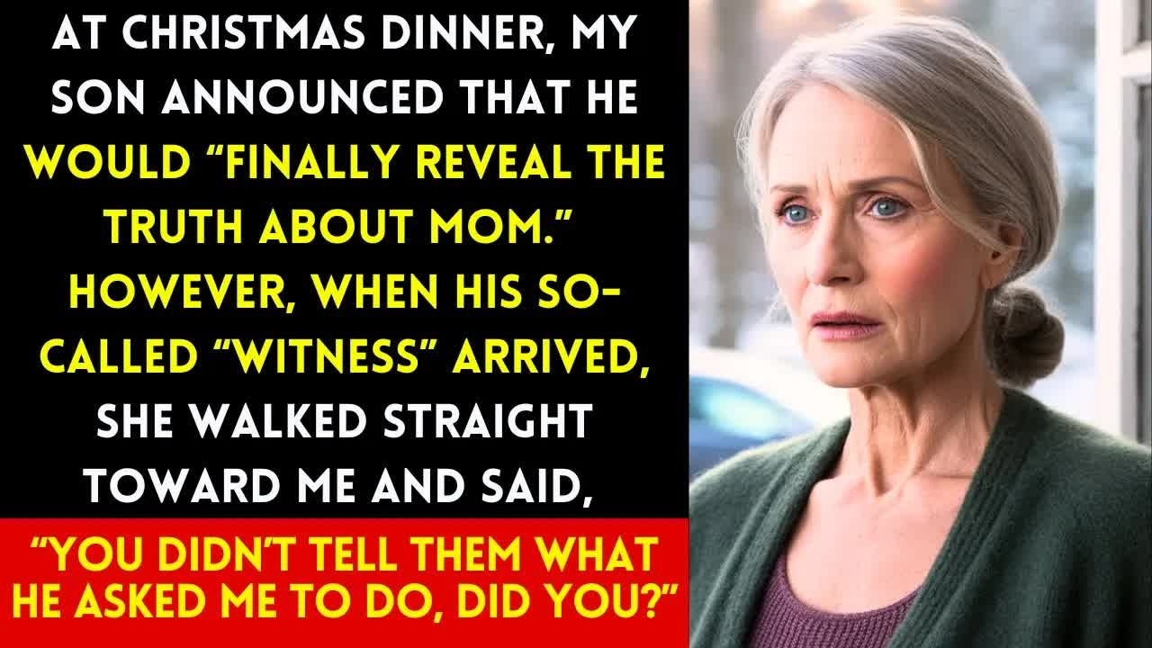 MY SON BROUGHT A WITNESS TO RUIN ME AT CHRISTMAS — BUT HER FIRST WORDS DESTROYED HIS PLAN