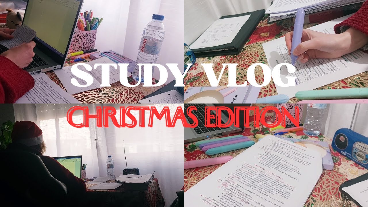 STUDY VLOG | christmas edition, productive, motivation