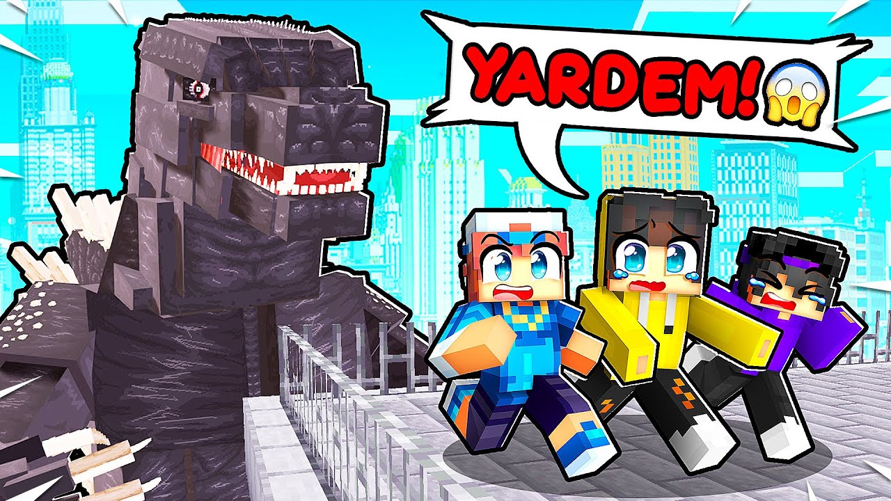 GOZDİLLA FİLMİNİN İÇİNE GİRDİK! 🦖 | Minecraft