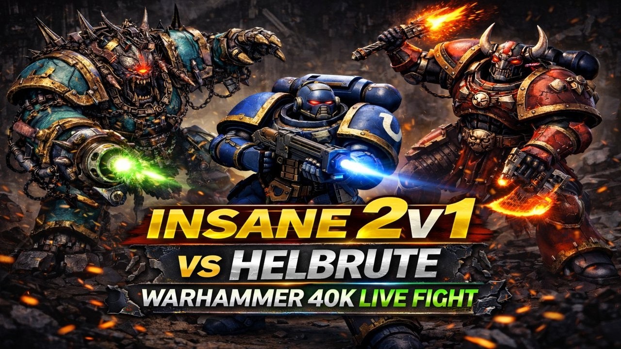 Warhammer 40K 2v1 Clutch — Helbrute Tried to Jump Me (INSANE Fight)