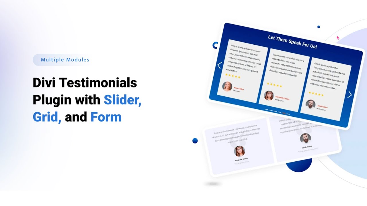 Divi Testimonial Extended Intro - (No Audio)