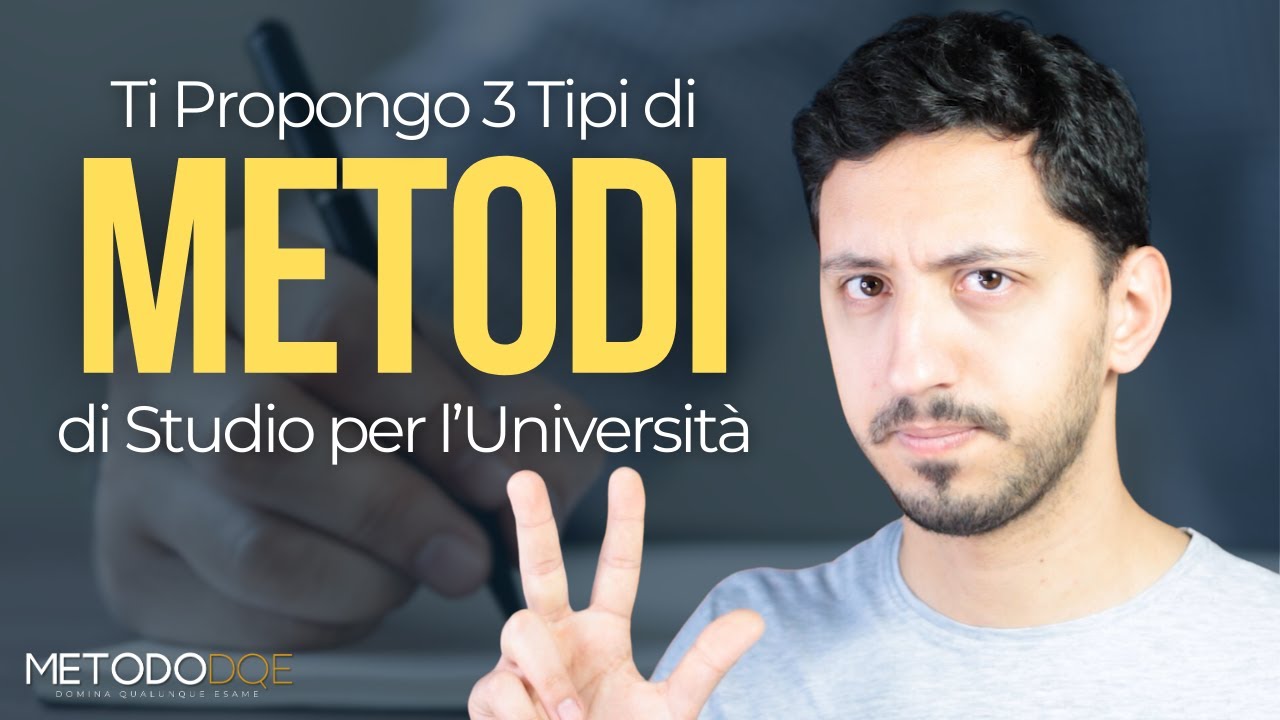 Le 3 Tipologie di Metodo di Studio per Superare gli Esami all'Università