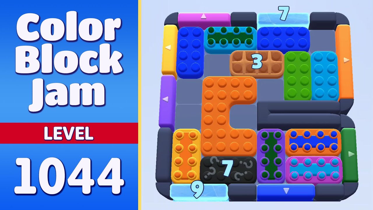 Color Block Jam Level 1044 (1045) | Every Puzzle Solved! 🎯