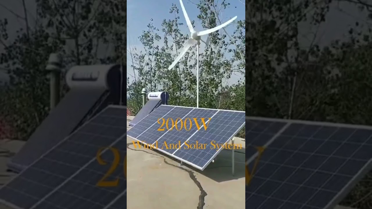 This Is A 2000W Wind And Solar System. What Do You Use?
