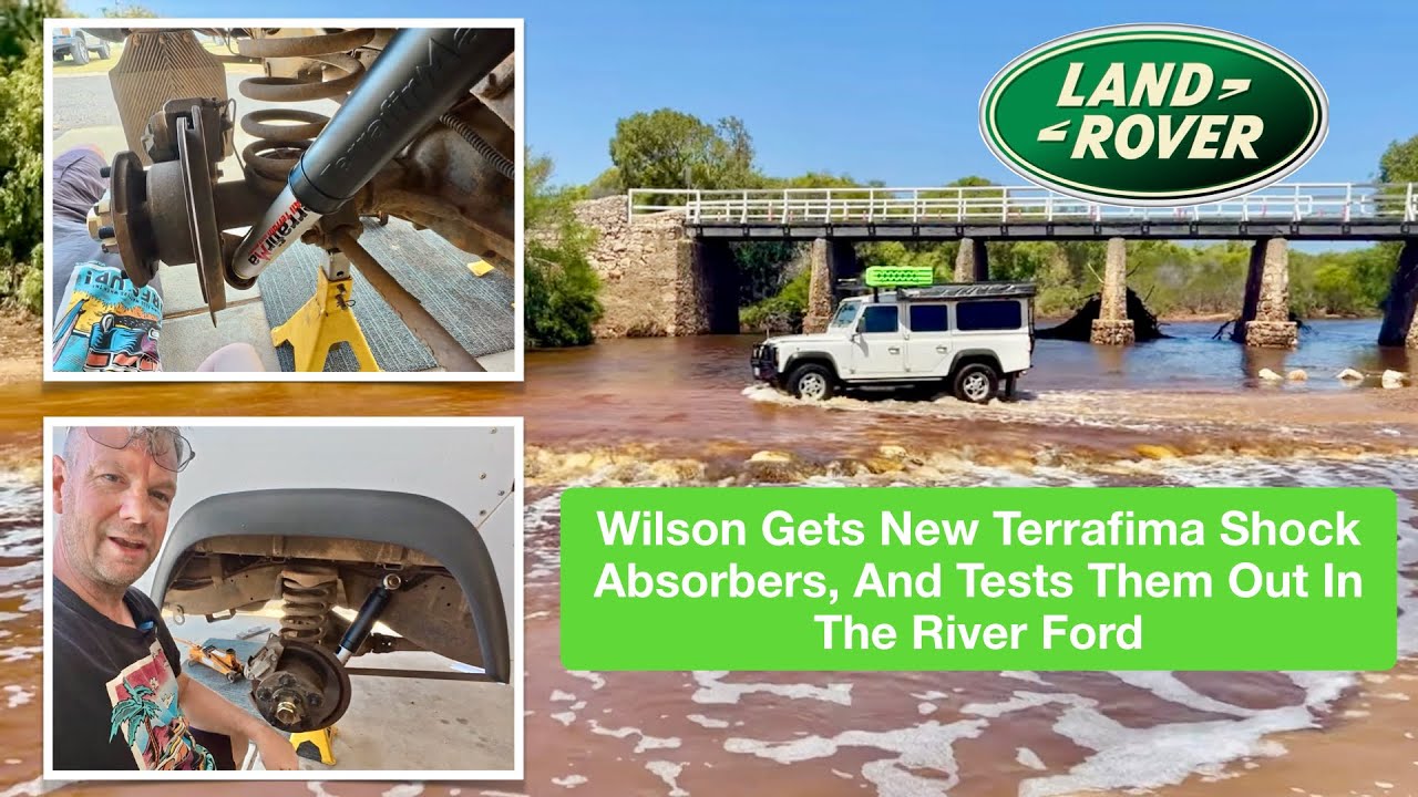 Wilson The Defender Gets New Terrafirma Rear Shocks And A Play In The River