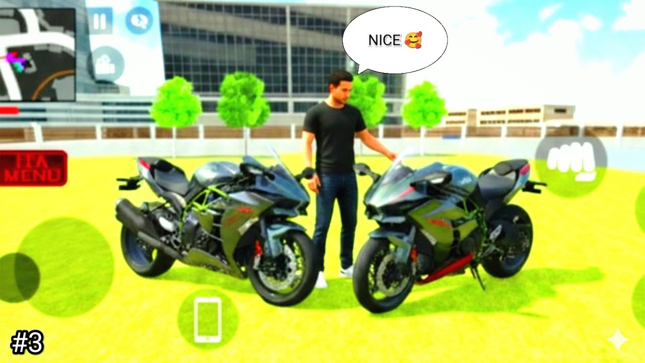 Purchasing by  2 Kawasaki Ninja H2R in Indian bike Auto simulator