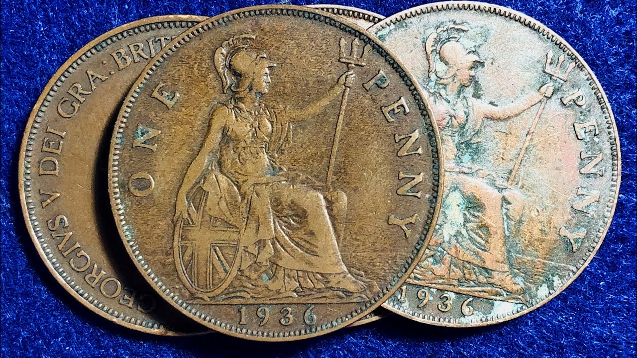 1936 UK One Penny Coins To Look For