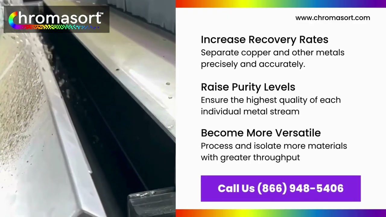 Chromasort Optical Sorter - Maximize Metal Recovery
