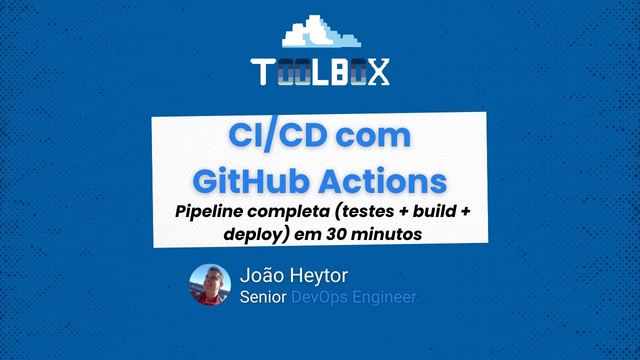 CI/CD com GitHub Actions: pipeline completa (testes + build + deploy) em 30 minutos