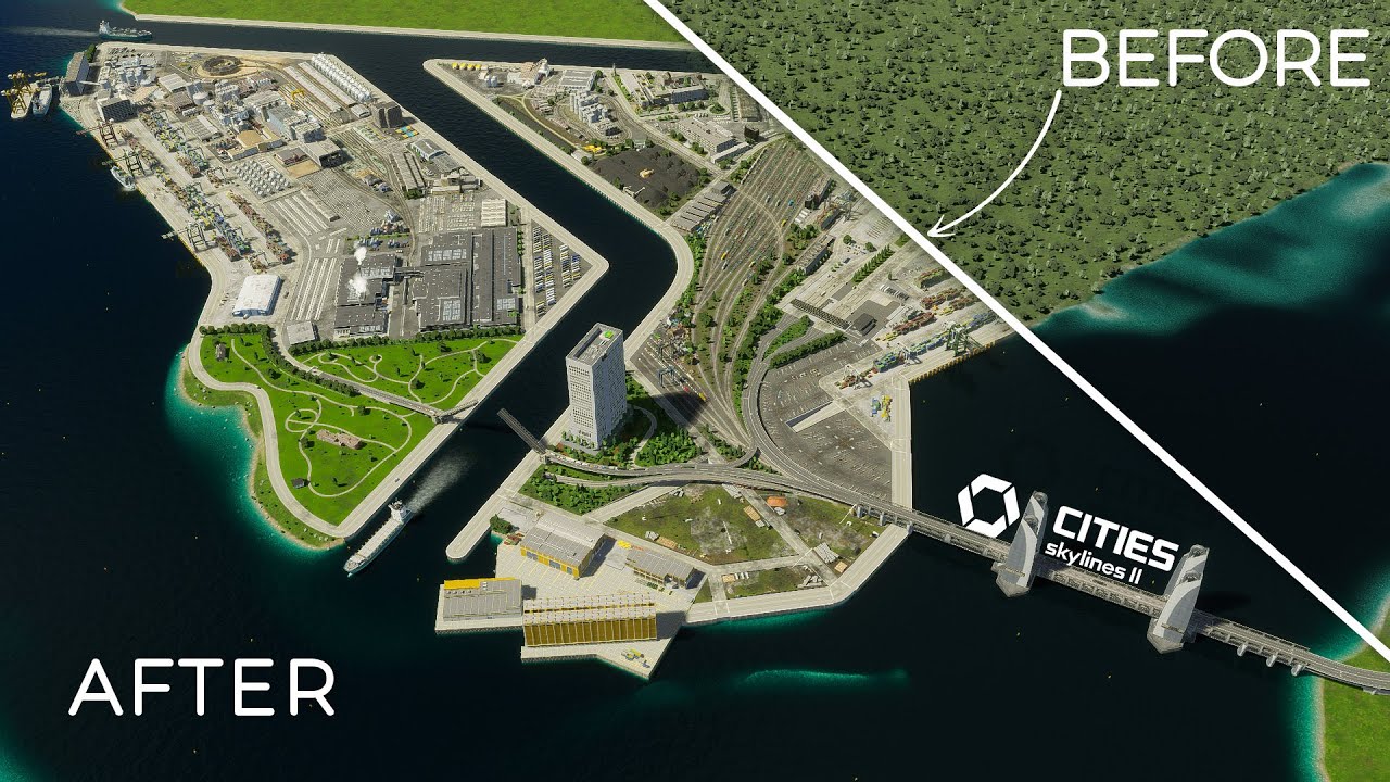 I Built the Biggest Port in Cities: Skylines 2