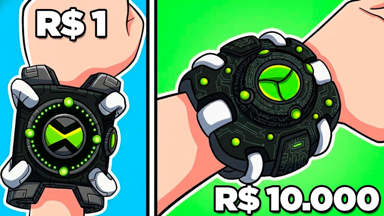 OMNITRIX do BEN 10 DE R$1 VS R$10.000