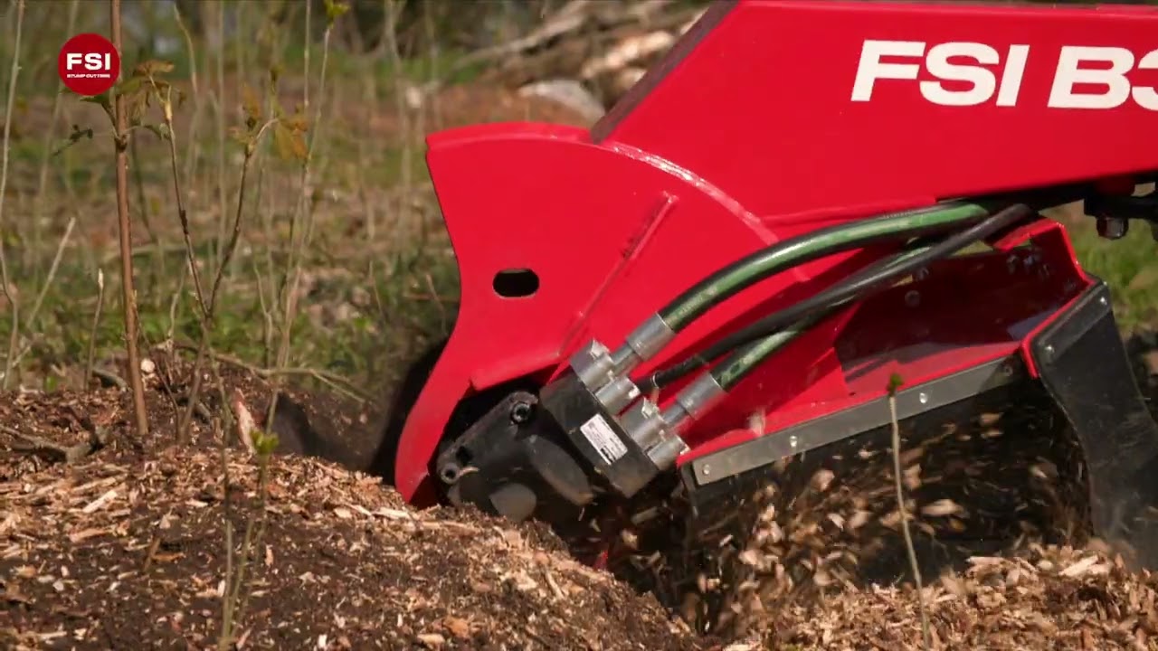 FSI B31 Stump cutter in action