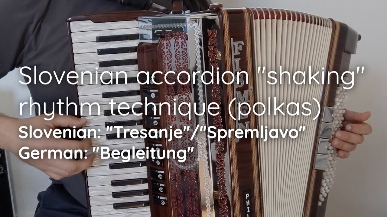 Learn to play Slovenian Oberkrainer accordion rhythm technique in 4 minutes (English)