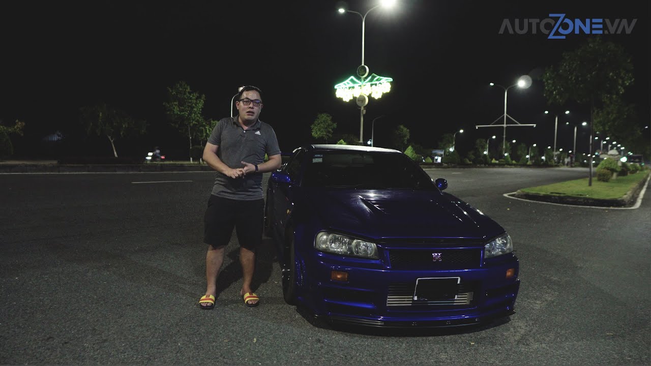 [Autozone.vn] Bắt gặp Huyền thoại Nissan GTR-R34 tại Việt Nam