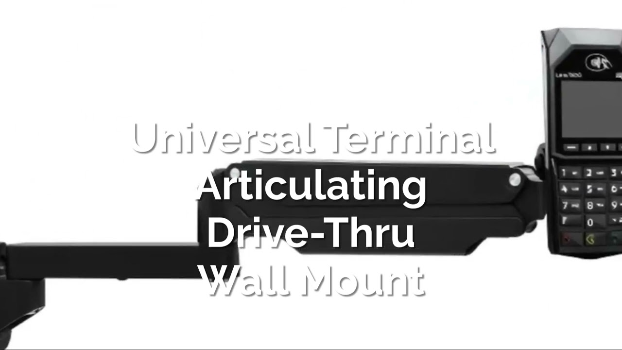 Universal Terminal Articulating Drive-Thru Wall Mount