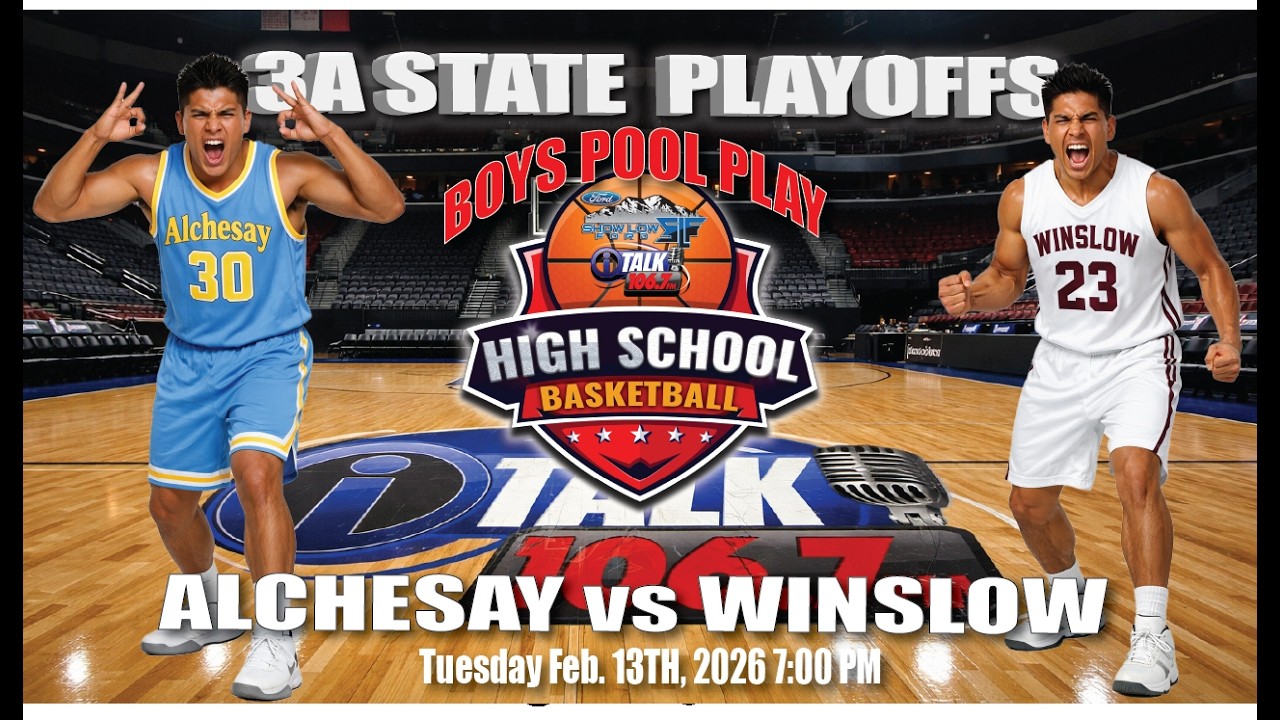 ALCHESAY FALCONS vs WINSLOW BULLDOGS BOYS 3A State Playoffs Pool Play Full Game