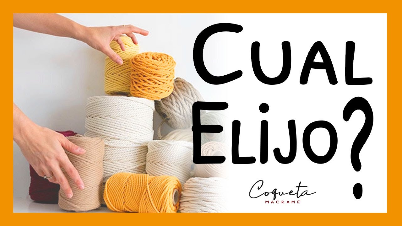 DESCUBRE la MEJOR CUERDA para Porta Macetas de Macram&eacute;🌻