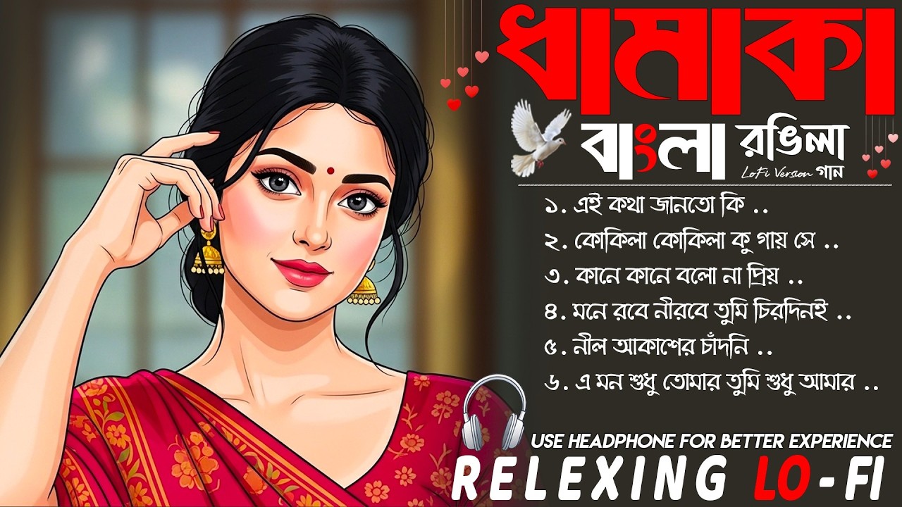 ধামাকা বাংলা Lo-Fi Jukebox 2026 🌙 | Chill Beats, Love Vibes & Heart-Touching Bengali Songs |