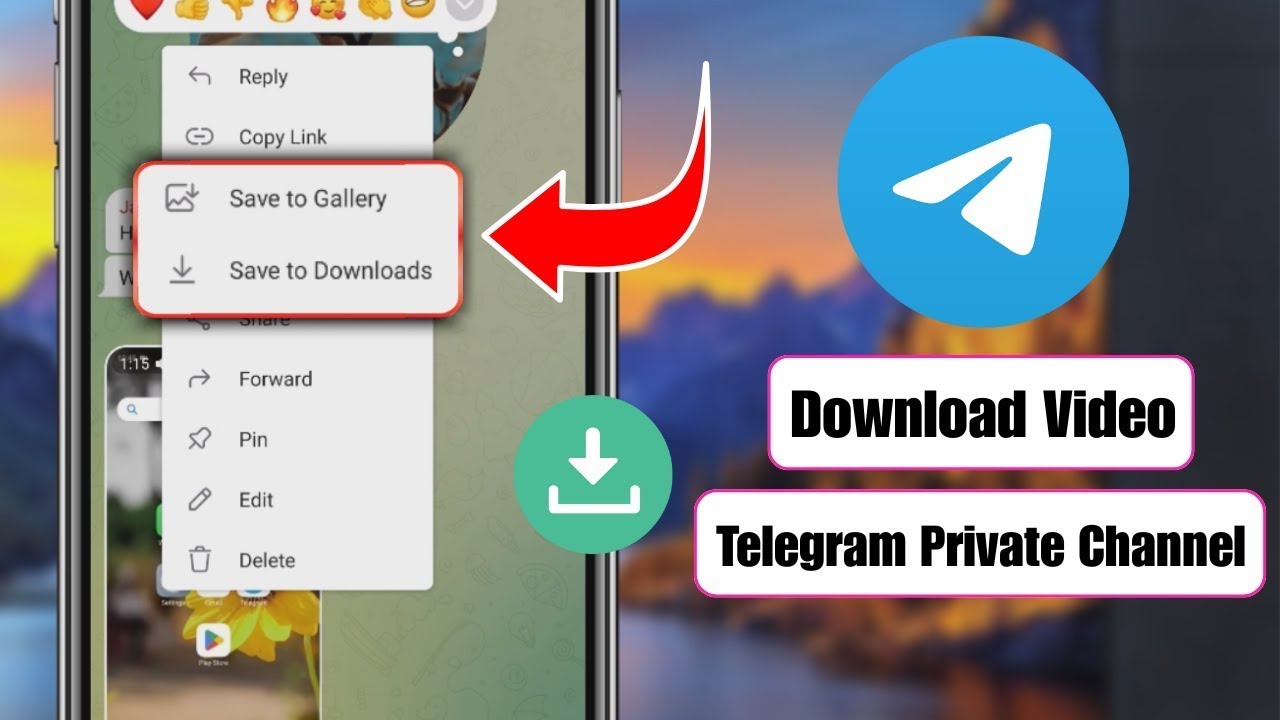 Как скачать видео из закрытого канала в Telegram