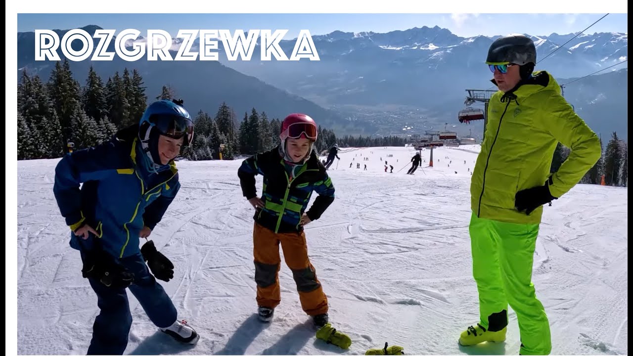 Nauka jazdy na nartach - Lekcja 1: Rozgrzewka na stoku / Skiing Lesson 1: Warm-up on the slope