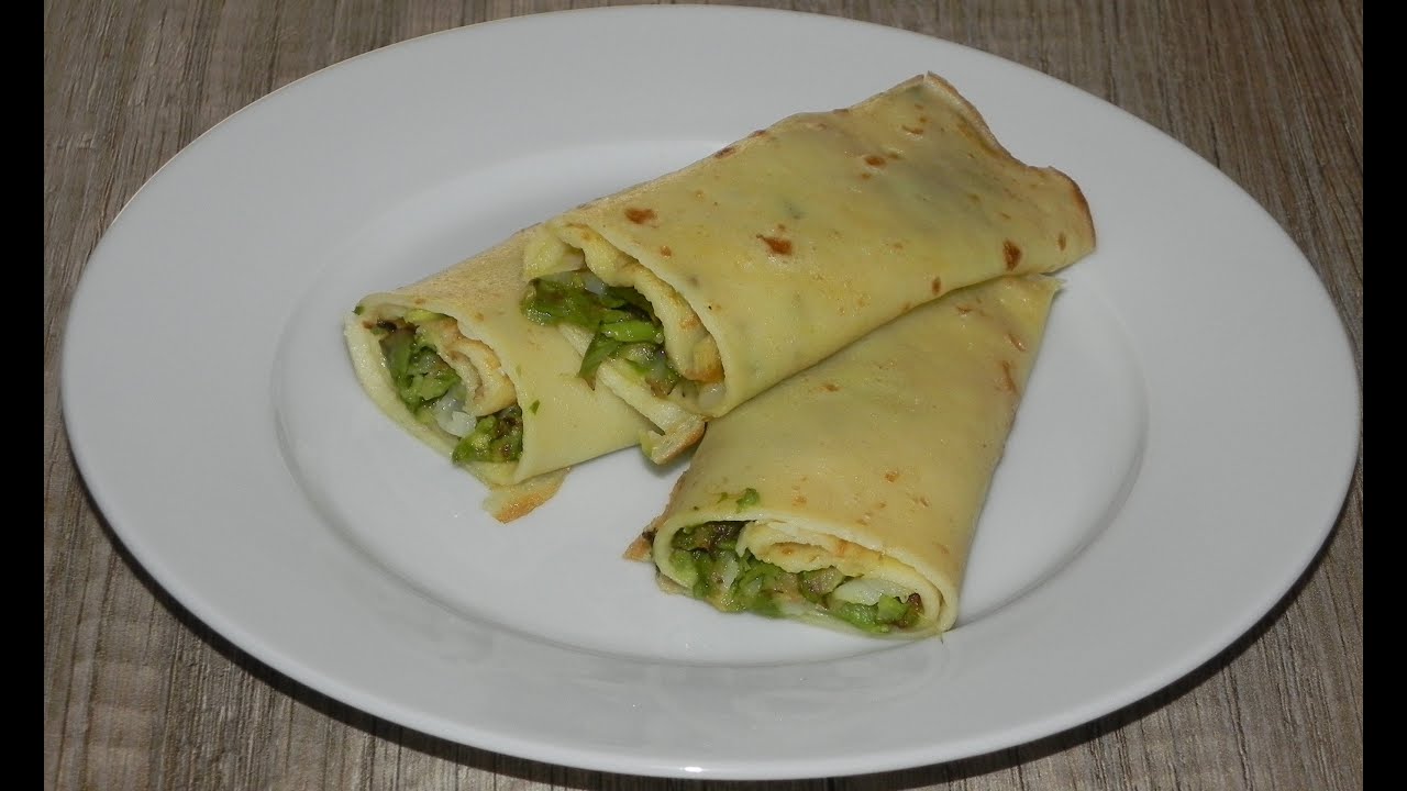 CREPES CON ESPÁRRAGOS Y QUESO