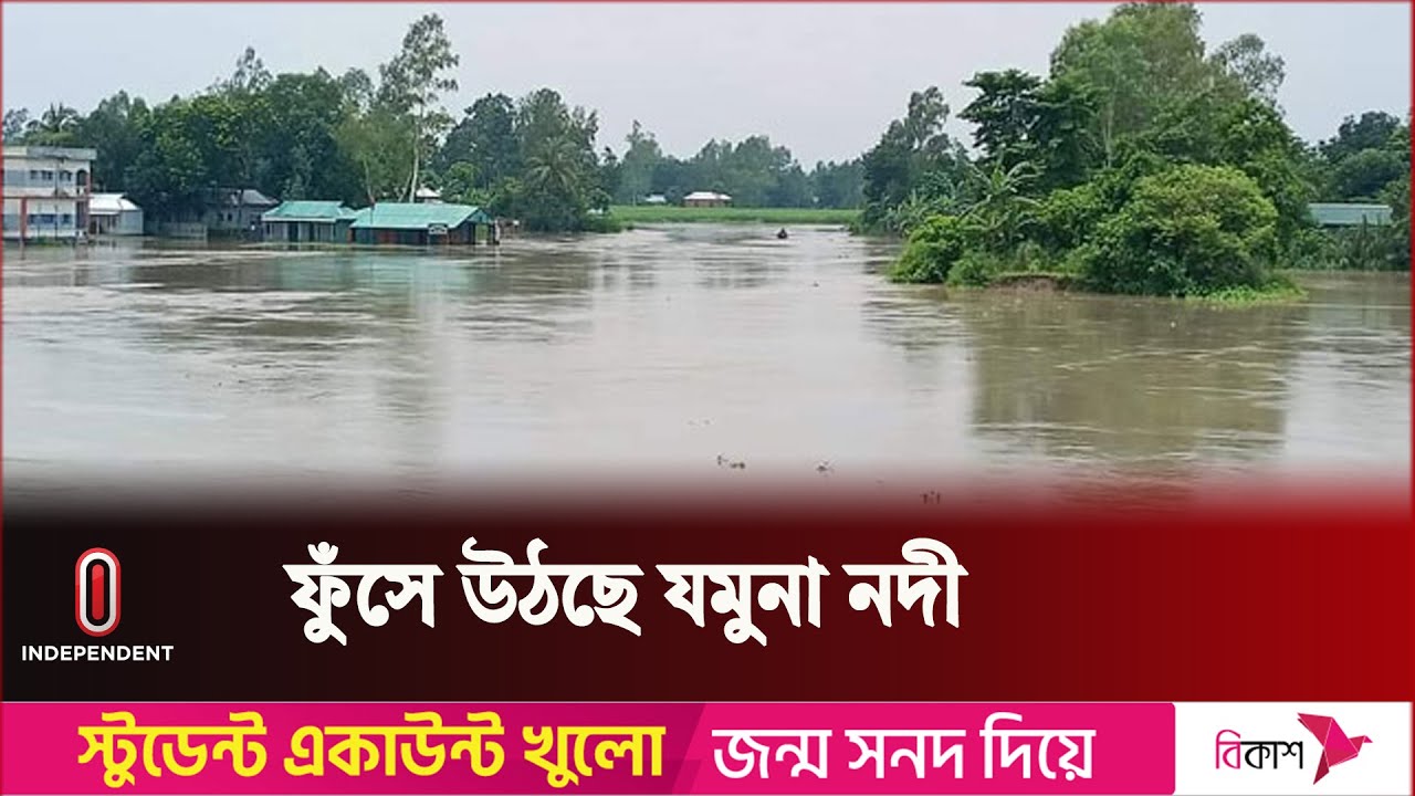জামালপুরে পানিতে ভাসছে ১০ ইউনিয়ন | Jamalpur | Independent TV