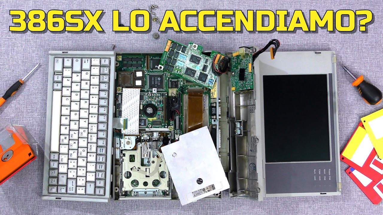 Ho sbudellato un notebook del 1991, lo accendiamo? - Halikan Chaplet System 386SX