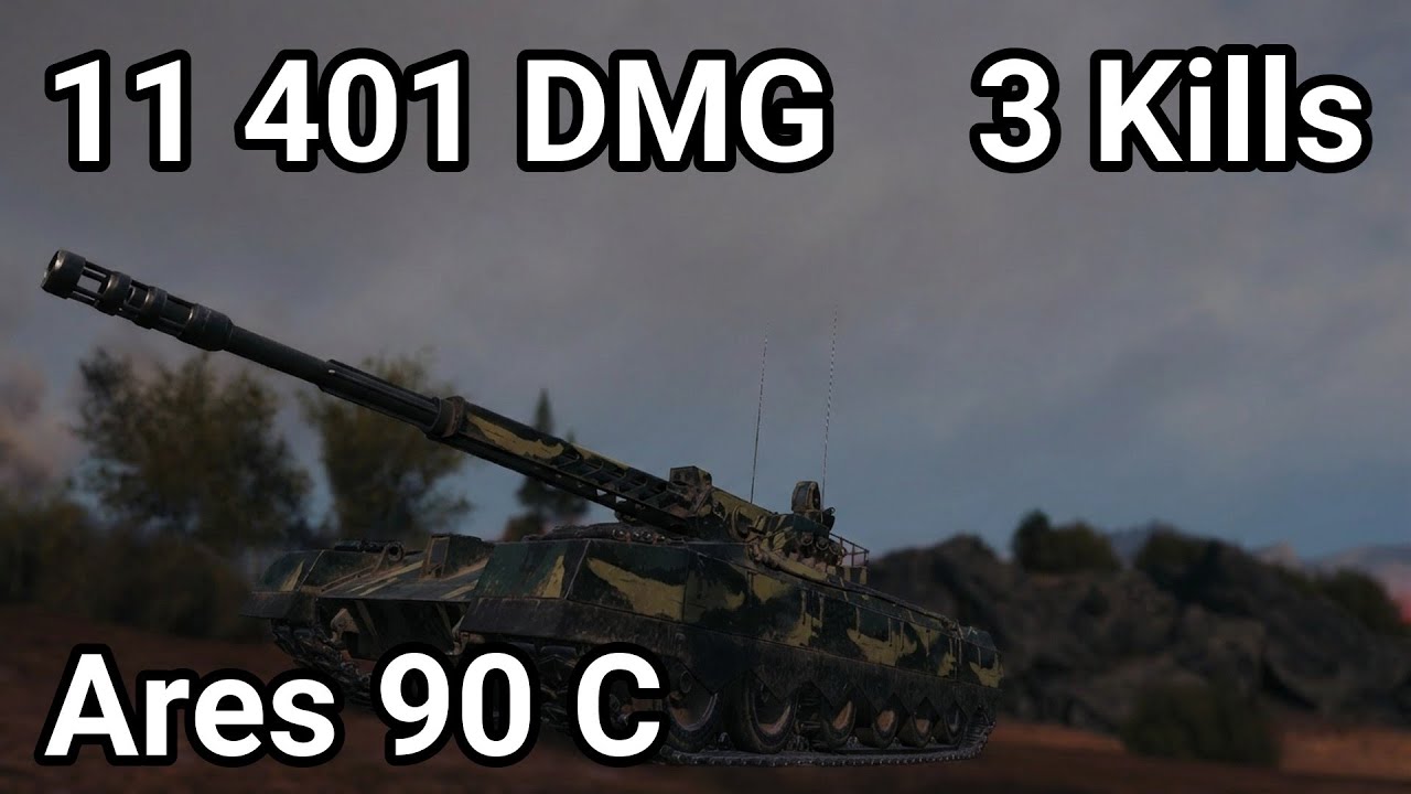 ARES 90 C: 11.4K DAMAGE - RELENTLESS AUTOCANNON CARNAGE | WoT