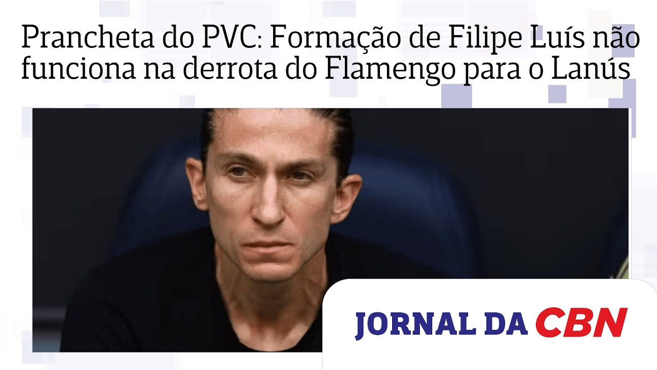 Prancheta do PVC: Formação de Filipe Luís não funciona na derrota do Flamengo para o Lanús