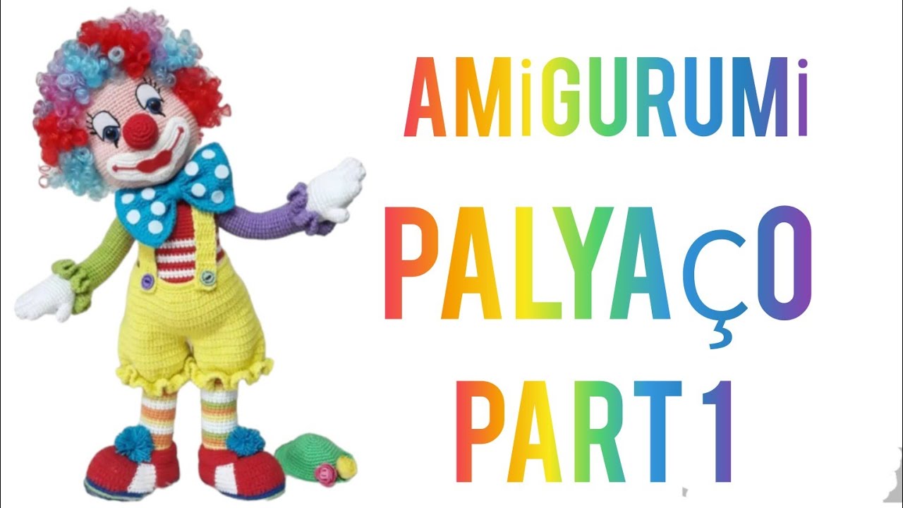 AMİGURUMİ PALYAÇO PART 1 KAFA TARİFİ.. #amigurumicrochet #amigurumipalyaço