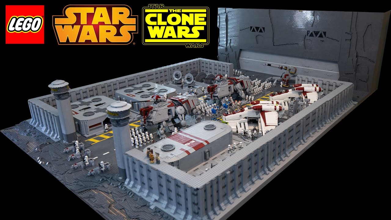 HUGE LEGO Star Wars: The Clone Wars Fort Anaxes MOC Review! (90,000+ pieces!)